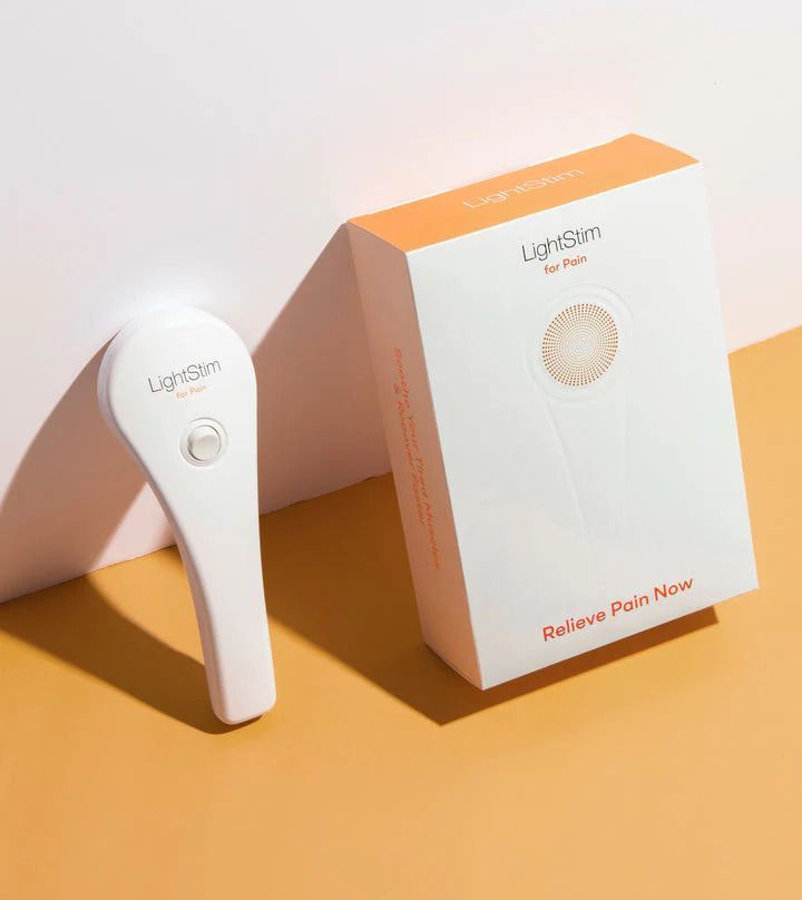 LightStim device for pain relief with packaging.