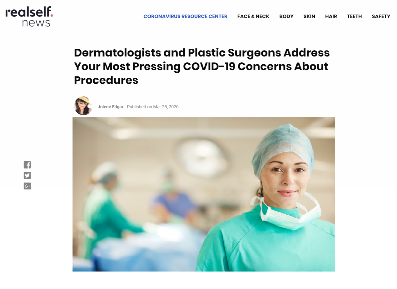 Dermatologists and Plastic Surgeons Address Your Most Pressing COVID-19 Concerns About Procedures