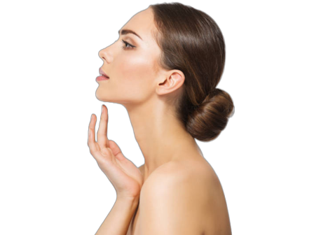 Defined Chin And Jawline Woman